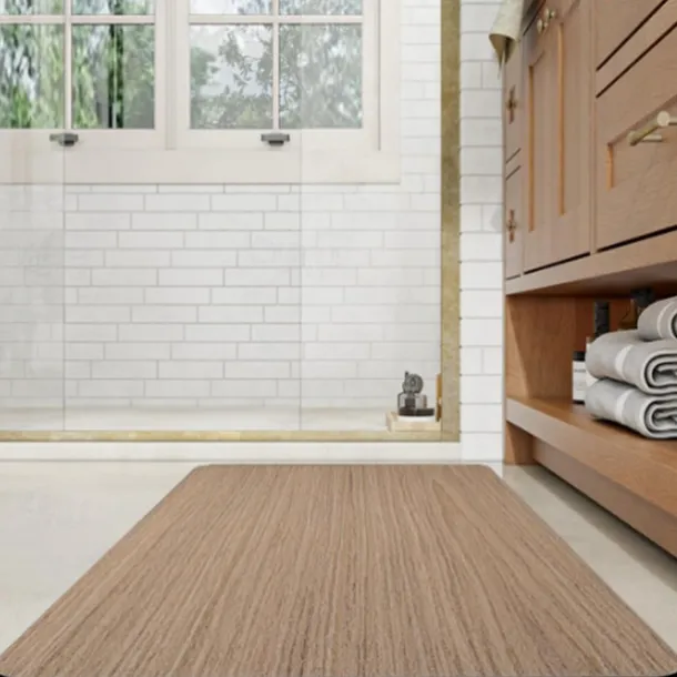 Wooden Texture Pattern Doormat Kitchen Mat Floor Mat Non-Slip Area Rug Oil Proof Rug Indoor Outdoor Mat Bedroom Decor Bathroom Mat Entrance Rug