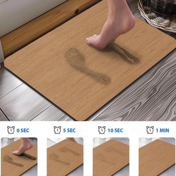 Wooden Texture Pattern Doormat Kitchen Mat Floor Mat Non-Slip Area Rug Oil Proof Rug Indoor Outdoor Mat Bedroom Decor Bathroom Mat Entrance Rug