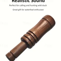 Wooden Wild Duck Hunting Whistle - Realistic Simulated Sound Effect, Durable Wooden Construction, Outdoor Hunting Accessories for Goose Hunting and More