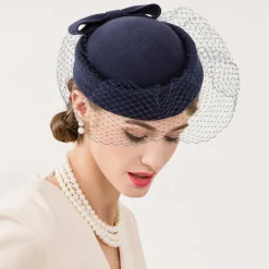 Wool / Net Kentucky Derby Hat / Fascinators / Hats with Floral 1pc Wedding / Special Occasion / Casual Headpiece
