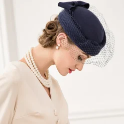 Wool / Net Kentucky Derby Hat / Fascinators / Hats with Floral 1pc Wedding / Special Occasion / Casual Headpiece