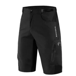 WOSAWE Men's Bike Shorts Cycling MTB Shorts Baggy Shorts Breathable Quick Dry Loose Fit Zipper Pockets Waterproof Summer bike wear Bottoms Mountain Bike MTB Road Sports Black Green