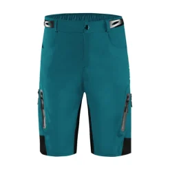 WOSAWE Men's Bike Shorts Cycling MTB Shorts Baggy Shorts Breathable Quick Dry Loose Fit Zipper Pockets Waterproof Summer bike wear Bottoms Mountain Bike MTB Road Sports Black Green