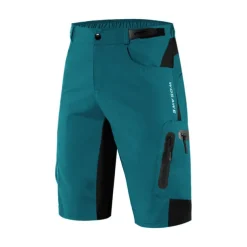 WOSAWE Men's Bike Shorts Cycling MTB Shorts Baggy Shorts Breathable Quick Dry Loose Fit Zipper Pockets Waterproof Summer bike wear Bottoms Mountain Bike MTB Road Sports Black Green