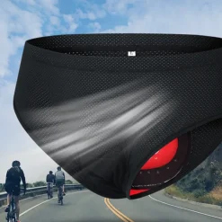 WOSAWE Men's Cycling Underwear Shorts Cycling Underwear Cycling Padded Shorts Bike Underwear Shorts Padded Shorts / Chamois Race Fit Mountain Bike MTB Road Bike Cycling Sports 3D Pad Cycling