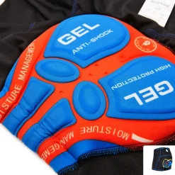 WOSAWE Men's Mountain Bike Shorts with Removable 5D Padded Underwear Cycling MTB Shorts Summer Polyester Bike Padded Shorts MTB Shorts Bottoms with Zip Pockets Breathable Quick Dry Waterproof