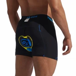 WOSAWE Men's Mountain Bike Shorts with Removable 5D Padded Underwear Cycling MTB Shorts Summer Polyester Bike Padded Shorts MTB Shorts Bottoms with Zip Pockets Breathable Quick Dry Waterproof