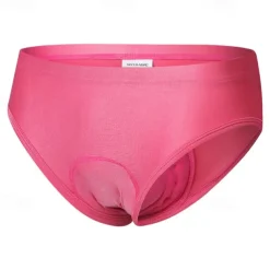 WOSAWE Women's Cycling Underwear Cycling Padded Shorts Bike Shorts Underwear Shorts Slim Fit Sports Breathable Quick Dry High Elasticity Comfortable Black Pink Spandex Clothing Apparel Bike Wear