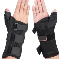 Wrist Brace & Thumb Spica Splint, for De Quervain's Tenosynovitis, Tendonitis, Carpal Tunnel & Arthritis Wrist Support Thumb Splint (Right Hand - Medium)