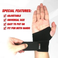 Wrist Brace for Carpal Tunnel, Comfortable and Adjustable Wrist Support Brace for Arthritis and Tendinitis, Wrist Compression Wrap for Pain Relief, Fit for Both Left Hand and Right Hand