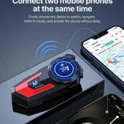 X7 Bluetooth 5.0 Motorcycle Helmet Headset Headphone Wireless Motorcycle Handsfree Stereo Earphone MP3 Speaker Waterproof