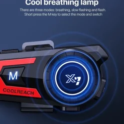 X7 Bluetooth 5.0 Motorcycle Helmet Headset Headphone Wireless Motorcycle Handsfree Stereo Earphone MP3 Speaker Waterproof