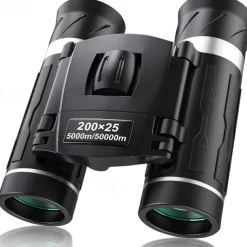 200x25 Compact Binoculars for Adults and Kids High Powered Mini Pocket Binoculars Waterproof Small Binoculars for Bird Watching Hunting Traveling Sightseeing Concert Theater Opera