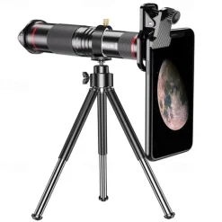 48x Super Telephoto Zoom Mobile Phone Lens Powerful Monocular Metal Telescope Mobile HD Telephoto Lens With Tripod For Camping