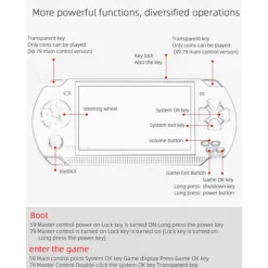 X6 Upgrade Version 4.3 Inch Psp Handheld Game 8gb Arcade Nes Nostalgic Sup64 Bit Handheld Mp5 Player Factory