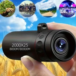 2000x25 10X HD Magnification Monocular 3.6 Inch High Power Telescope - Perfect Photo Gift