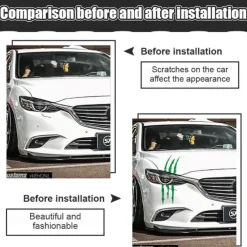40X12cm Auto Car Sticker Reflective Monster Claw Scratch Stripe Marks Headlight Decal Car Stickers Car Accessories