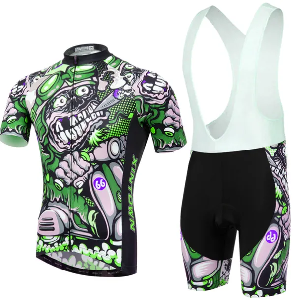 XINTOWN Men's Cycling Jersey with Bib Shorts Cycling Jersey Set Short Sleeve Mountain Bike MTB Road Bike Cycling Winter Black Blue Mint Green Bike Bib Shorts Jersey Clothing Suit 3D Pad Breathable