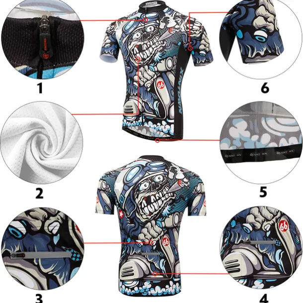 XINTOWN Men's Cycling Jersey with Bib Shorts Cycling Jersey Set Short Sleeve Mountain Bike MTB Road Bike Cycling Winter Black Blue Mint Green Bike Bib Shorts Jersey Clothing Suit 3D Pad Breathable
