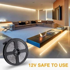 (2x5M)10M 32.8ft LED Light Strips RGB TV Backlight Bedroom Kitchen Christmas DIY Decor 2835 600SMD Color Changing with 44 Key IR Remote Home Kitchen DC 12V