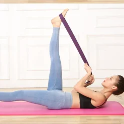 Yoga Strap 350*3.8 cm Sports Terylene Yoga Fitness Pilates Stretchy Durable Improve Flexibility For Women's