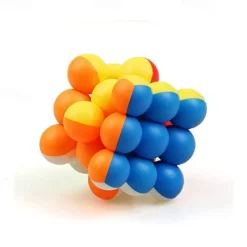 YongJun 3x3 Magic Cube 3x3x3 Stickerless Round Bead Speed Cube Puzzle Toys Creative Decompression Gift
