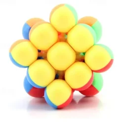 YongJun 3x3 Magic Cube 3x3x3 Stickerless Round Bead Speed Cube Puzzle Toys Creative Decompression Gift