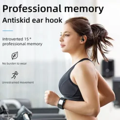 YYK580 Bluetooth5.2 Headphones HD Calls 120Hrs Playtime Wireless Earbuds with Charging Case Wireless IPX7 Waterproof Ear Buds Touch Control Over-Ear Earphones with Earhooks for Sports Running Work Gaming