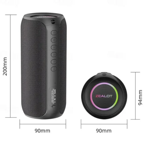 ZEALOT S32 max Outdoor Speaker Bluetooth Speaker Bluetooth USB TF Card Outdoor Waterproof Stereo Sound Speaker For PC Laptop Mobile Phone