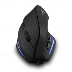ZELOTES F-35 Wireless 2.4GHz Rechargeable Vertical Mice 6 Buttons 2400 DPI Adjustable Ergonomic Optical Gaming Computer Mouse