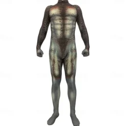 Zentai Suits Bodysuit Warrior Cosplay Carnival Costume Full Body Suit Men's Boys Antique Standing Style Chic & Modern Printing Lycra Spandex Costume for Halloween Carnival Masquerade Adults Kid's
