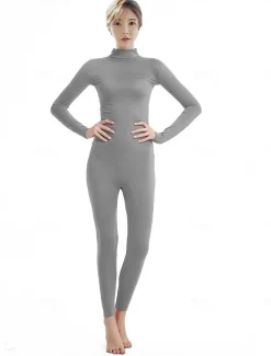 Zentai Suits Cosplay Costume Catsuit Carnival Costume Full Body Suit Men's Women's Sex Solid Colored Spandex Lycra Costume for Halloween Carnival Masquerade Adults'