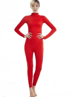 Zentai Suits Cosplay Costume Catsuit Carnival Costume Full Body Suit Men's Women's Sex Solid Colored Spandex Lycra Costume for Halloween Carnival Masquerade Adults'