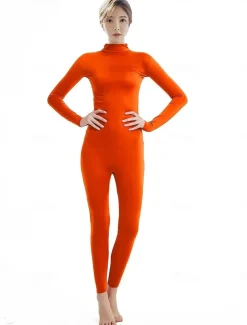 Zentai Suits Cosplay Costume Catsuit Carnival Costume Full Body Suit Men's Women's Sex Solid Colored Spandex Lycra Costume for Halloween Carnival Masquerade Adults'
