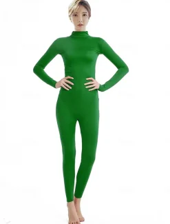 Zentai Suits Cosplay Costume Catsuit Carnival Costume Full Body Suit Men's Women's Sex Solid Colored Spandex Lycra Costume for Halloween Carnival Masquerade Adults'