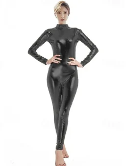 Zentai Suits Cosplay Costume Catsuit Carnival Costume Full Body Suit Men's Women's Sex Solid Colored Latex Spandex Lycra Costume for Christmas Halloween Carnival Adults'