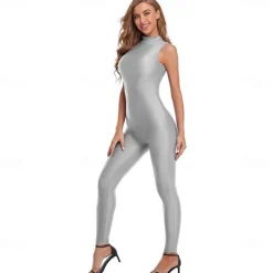 Zentai Suits Cosplay Costume Skin Suit Ninja Carnival Costume Full Body Suit Kings Day Women's Leotards Sexy Costume Solid Color Spandex Lycra Costume for Halloween Carnival Masquerade Adults'