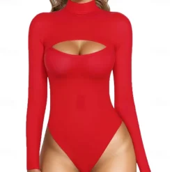 Zentai Suits Cosplay Costume Skin Suit Ninja Carnival Costume Full Body Suit Women's Leotards Sexy Costume Solid Color Spandex Lycra Costume for Halloween Carnival Masquerade Adults'