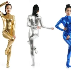 Zentai Suits Cosplay Costume Catsuit Carnival Costume Full Body Suit Men's Women's Sex Sexy Costume Solid Colored Spandex Latex Costume for Halloween Adults'