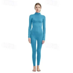 Zentai Suits Cosplay Costume Bodysuit Carnival Costume Full Body Suit Women's All Boys' Cosplay Solid Color Lycra Spandex Costume for Halloween Carnival Children's Day Kid's Adults'