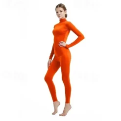 Zentai Suits Cosplay Costume Bodysuit Carnival Costume Full Body Suit Women's All Boys' Cosplay Solid Color Lycra Spandex Costume for Halloween Carnival Children's Day Kid's Adults'