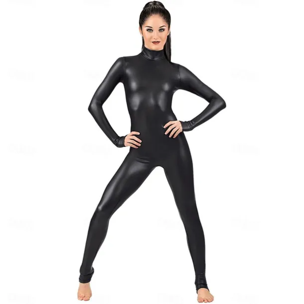 Zentai Suits Cosplay Costume Catsuit Motorcycle Girl Carnival Costume Full Body Suit Men's Women's Sex Sexy Costume Solid Colored Spandex Latex Costume for Halloween Adults'
