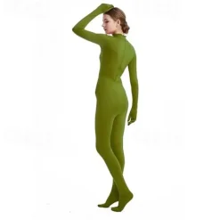 Zentai Suits Cosplay Costume Bodysuit Carnival Costume Full Body Suit Women's All Boys Cosplay Solid Color Lycra Spandex Costume for Halloween Carnival Children's Day Kid's Adults'