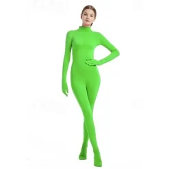 Zentai Suits Cosplay Costume Bodysuit Carnival Costume Full Body Suit Women's All Boys Cosplay Solid Color Lycra Spandex Costume for Halloween Carnival Children's Day Kid's Adults'