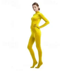 Zentai Suits Cosplay Costume Bodysuit Carnival Costume Full Body Suit Women's All Boys Cosplay Solid Color Lycra Spandex Costume for Halloween Carnival Children's Day Kid's Adults'