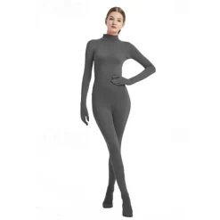 Zentai Suits Cosplay Costume Bodysuit Carnival Costume Full Body Suit Women's All Boys Cosplay Solid Color Lycra Spandex Costume for Halloween Carnival Children's Day Kid's Adults'