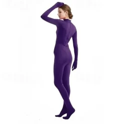 Zentai Suits Cosplay Costume Bodysuit Carnival Costume Full Body Suit Women's All Boys Cosplay Solid Color Lycra Spandex Costume for Halloween Carnival Children's Day Kid's Adults'