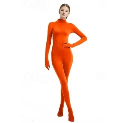 Zentai Suits Cosplay Costume Bodysuit Carnival Costume Full Body Suit Women's All Boys Cosplay Solid Color Lycra Spandex Costume for Halloween Carnival Children's Day Kid's Adults'