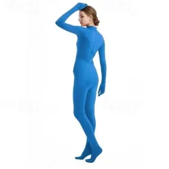 Zentai Suits Cosplay Costume Bodysuit Carnival Costume Full Body Suit Women's All Boys Cosplay Solid Color Lycra Spandex Costume for Halloween Carnival Children's Day Kid's Adults'