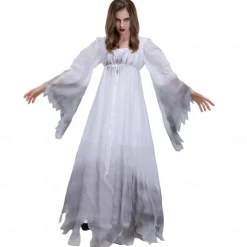 Zombie Ghostly Bride Halloween Cosplay Costume Party Costume Masquerade Outfits Adults' Women's Masquerade Performance Party Halloween Easy Halloween Costumes Dress Up